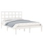 vidaXL Massivholzbett Weiß 120x190 cm vidaXL Massivholzbett Weiß 120x190 cm