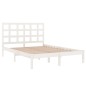 vidaXL Massivholzbett Weiß 120x190 cm vidaXL Massivholzbett Weiß 120x190 cm
