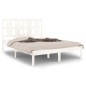 vidaXL Massivholzbett Weiß 120x190 cm vidaXL Massivholzbett Weiß 120x190 cm