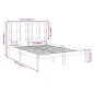 vidaXL Massivholzbett Weiß 120x190 cm vidaXL Massivholzbett Weiß 120x190 cm