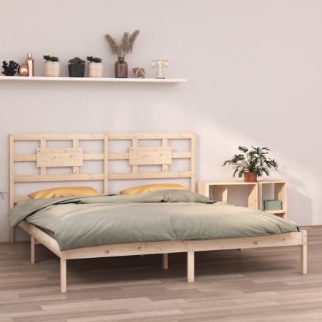 vidaXL Massivholzbett 180x200 cm