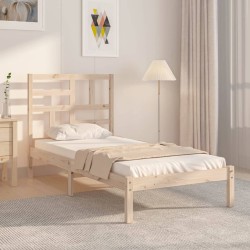 vidaXL Massivholzbett 75x190 cm