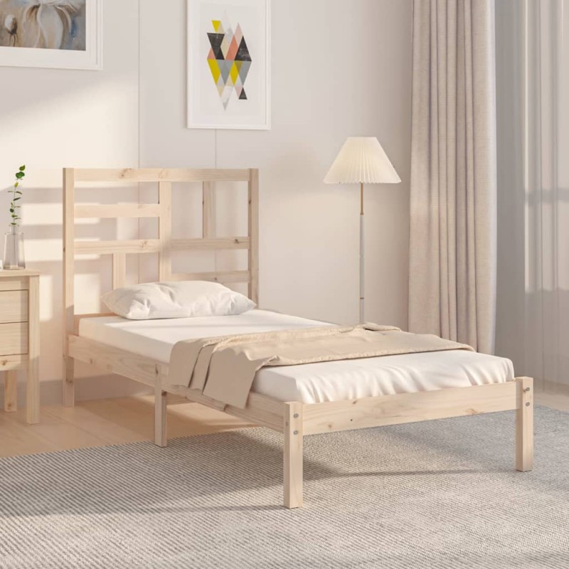 vidaXL Massivholzbett 75x190 cm vidaXL Massivholzbett 75x190 cm
