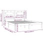 vidaXL Massivholzbett Kiefer 160x200 cm vidaXL Massivholzbett Kiefer 160x200 cm
