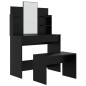 vidaXL Schminktisch-Set Schwarz 96x40x142 cm vidaXL Schminktisch-Set Schwarz 96x40x142 cm