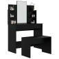 vidaXL Schminktisch-Set Schwarz 96x40x142 cm vidaXL Schminktisch-Set Schwarz 96x40x142 cm
