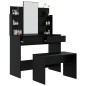 vidaXL Schminktisch-Set Schwarz 96x40x142 cm vidaXL Schminktisch-Set Schwarz 96x40x142 cm