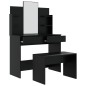 vidaXL Schminktisch-Set Schwarz 96x40x142 cm vidaXL Schminktisch-Set Schwarz 96x40x142 cm