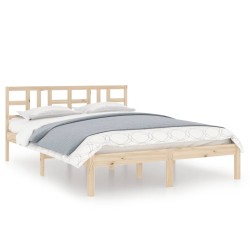 vidaXL Massivholzbett 180x200 cm