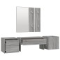 vidaXL Flurmöbel-Set Grau Sonoma Holzwerkstoff vidaXL Flurmöbel-Set Grau Sonoma Holzwerkstoff