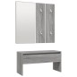 vidaXL Flurmöbel-Set Grau Sonoma Holzwerkstoff vidaXL Flurmöbel-Set Grau Sonoma Holzwerkstoff