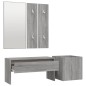 vidaXL Flurmöbel-Set Grau Sonoma Holzwerkstoff vidaXL Flurmöbel-Set Grau Sonoma Holzwerkstoff