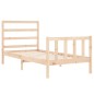 vidaXL Massivholzbett mit Kopfteil 100x200 cm vidaXL Massivholzbett mit Kopfteil 100x200 cm