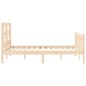 vidaXL Massivholzbett mit Kopfteil 140x200 cm vidaXL Massivholzbett mit Kopfteil 140x200 cm