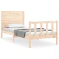 vidaXL Massivholzbett mit Kopfteil 100x200 cm vidaXL Massivholzbett mit Kopfteil 100x200 cm