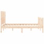 vidaXL Massivholzbett mit Kopfteil 140x200 cm vidaXL Massivholzbett mit Kopfteil 140x200 cm