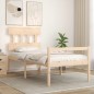 vidaXL Seniorenbett mit Kopfteil Massivholz vidaXL Seniorenbett mit Kopfteil Massivholz