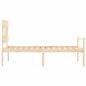 vidaXL Seniorenbett mit Kopfteil Massivholz vidaXL Seniorenbett mit Kopfteil Massivholz