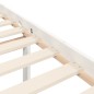 vidaXL Seniorenbett mit Kopfteil 100x200 cm Weiß Massivholz vidaXL Seniorenbett mit Kopfteil 100x200 cm Weiß Massivholz