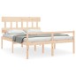 vidaXL Seniorenbett mit Kopfteil 160x200 cm Massivholz vidaXL Seniorenbett mit Kopfteil 160x200 cm Massivholz