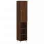 Highboard Braun Eichen-Optik 34,5x34x180 cm Holzwerkstoff Highboard Braun Eichen-Optik 34,5x34x180 cm Holzwerkstoff
