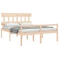 vidaXL Seniorenbett mit Kopfteil 160x200 cm Massivholz vidaXL Seniorenbett mit Kopfteil 160x200 cm Massivholz