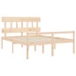 vidaXL Seniorenbett mit Kopfteil 160x200 cm Massivholz vidaXL Seniorenbett mit Kopfteil 160x200 cm Massivholz