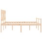 vidaXL Seniorenbett mit Kopfteil 160x200 cm Massivholz vidaXL Seniorenbett mit Kopfteil 160x200 cm Massivholz