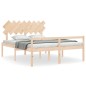 vidaXL Seniorenbett mit Kopfteil 160x200 cm Massivholz vidaXL Seniorenbett mit Kopfteil 160x200 cm Massivholz