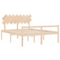vidaXL Seniorenbett mit Kopfteil 160x200 cm Massivholz vidaXL Seniorenbett mit Kopfteil 160x200 cm Massivholz