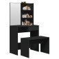 vidaXL Schminktisch-Set Schwarz 74,5 x 40 x 141 cm vidaXL Schminktisch-Set Schwarz 74,5 x 40 x 141 cm
