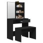 vidaXL Schminktisch-Set Schwarz 74,5 x 40 x 141 cm vidaXL Schminktisch-Set Schwarz 74,5 x 40 x 141 cm