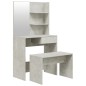 vidaXL Schminktisch-Set Betongrau 74,5x40x141 cm vidaXL Schminktisch-Set Betongrau 74,5x40x141 cm