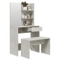 vidaXL Schminktisch-Set Betongrau 74,5x40x141 cm vidaXL Schminktisch-Set Betongrau 74,5x40x141 cm