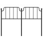 vidaXL Kopfteil Metall Schwarz 150 cm vidaXL Kopfteil Metall Schwarz 150 cm