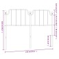 vidaXL Kopfteil Metall Schwarz 150 cm vidaXL Kopfteil Metall Schwarz 150 cm