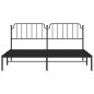 vidaXL Bettgestell mit Kopfteil Metall Schwarz 193x203 cm vidaXL Bettgestell mit Kopfteil Metall Schwarz 193x203 cm