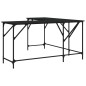 vidaXL Schreibtisch Schwarz 149x149x75 cm Holzwerkstoff vidaXL Schreibtisch Schwarz 149x149x75 cm Holzwerkstoff
