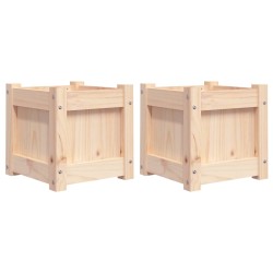 vidaXL Pflanzkübel 2 Stk. Massivholz Kiefer