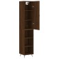 Highboard Braun Eichen-Optik 34,5x34x180 cm Holzwerkstoff Highboard Braun Eichen-Optik 34,5x34x180 cm Holzwerkstoff