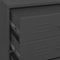 vidaXL Kommode Anthrazit 80x35x101,5 cm Stahl vidaXL Kommode Anthrazit 80x35x101,5 cm Stahl