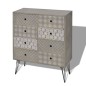 vidaXL Sideboard 8 Schubladen Grau vidaXL Sideboard 8 Schubladen Grau
