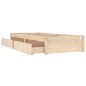 vidaXL Bett mit Schubladen 90x200 cm vidaXL Bett mit Schubladen 90x200 cm