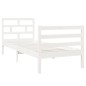 vidaXL Massivholzbett Weiß 75x190 cm vidaXL Massivholzbett Weiß 75x190 cm