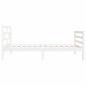 vidaXL Massivholzbett Weiß 75x190 cm vidaXL Massivholzbett Weiß 75x190 cm