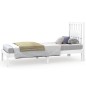 vidaXL Massivholzbett Weiß Kiefer 75x190 cm vidaXL Massivholzbett Weiß Kiefer 75x190 cm