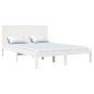 vidaXL Massivholzbett Weiß 135x190 cm vidaXL Massivholzbett Weiß 135x190 cm