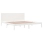 vidaXL Massivholzbett Weiß 180x200 cm vidaXL Massivholzbett Weiß 180x200 cm