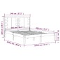 vidaXL Massivholzbett Kiefer 140x200 cm vidaXL Massivholzbett Kiefer 140x200 cm