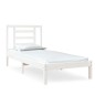 vidaXL Massivholzbett Weiß 75x190 cm vidaXL Massivholzbett Weiß 75x190 cm